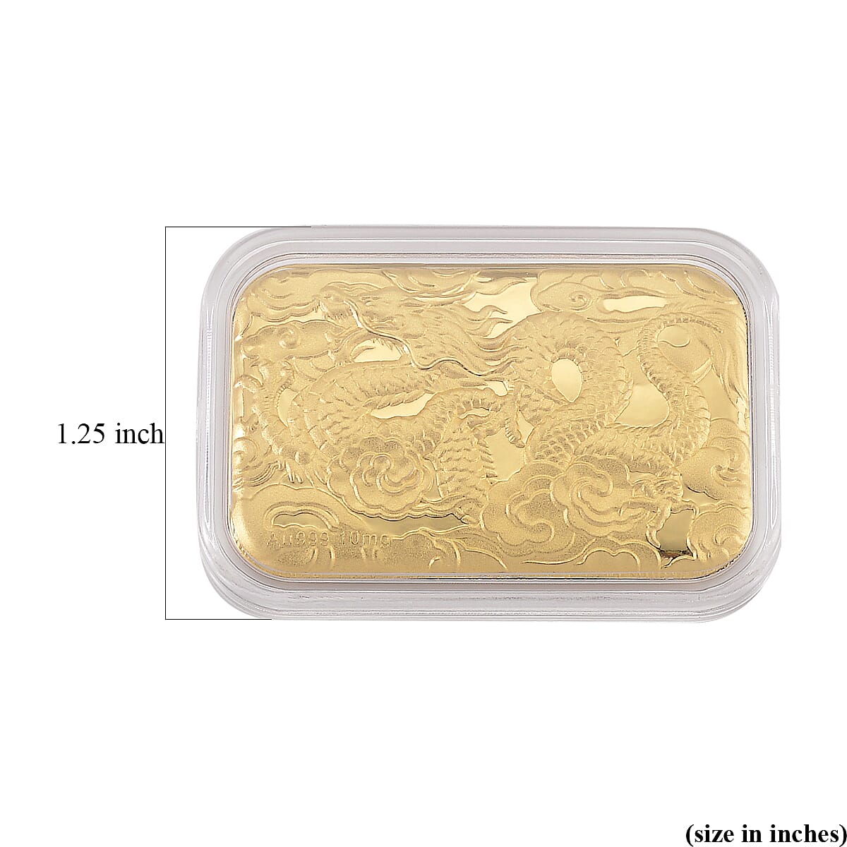 24K Golden Dragon Emboss Sheet 31x45.5mm