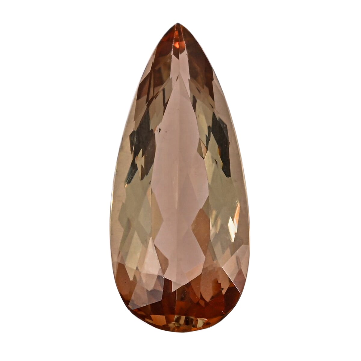 Certified & Appraised AAAA Jenipapo Andalusite (Pear Free Size) 6.00 ctw image number 0