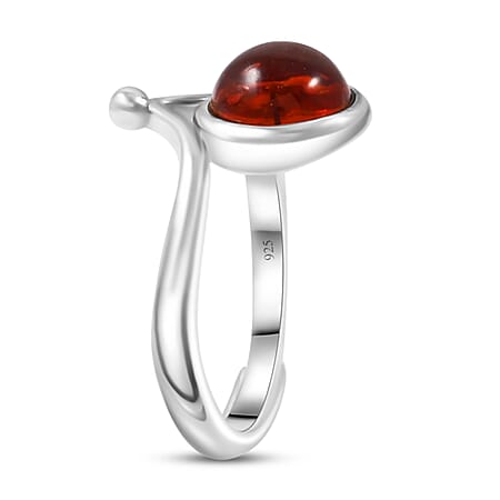 Adjustable / Amber / 925 Silver - Product card gallery slide 4 (10177987182905)