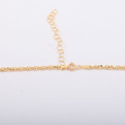 Italian Tassel Valvet Rope Necklace in 10K Yellow Gold 2.80 Grams 18-20 Inches