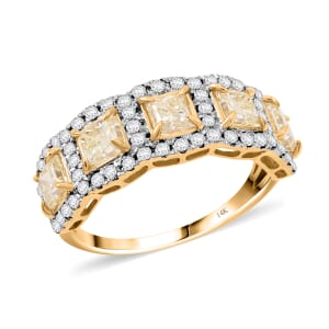 Diamond 2.00 ctw Ring in 14K Yellow Gold (Size 6.0)