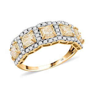 Diamond 2.00 ctw Ring in 14K Yellow Gold (Size 7.0)