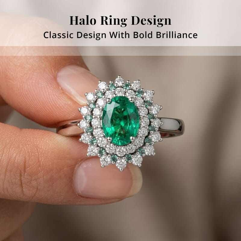 Certified & Appraised Rhapsody 950 Platinum AAAA Kagem Zambian Emerald, Paraiba Tourmaline and Diamond (E-F, VS) (0.56 cts) Sunburst Ring (Size 10.0) 2.00 ctw