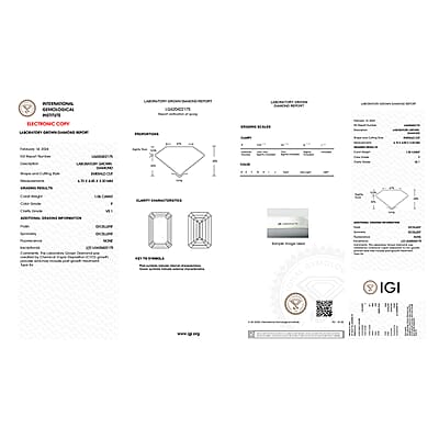 IGI Certified Luxuriant Lab Grown Diamond E-F VS 1.00 ctw Mirage Collection Mens Ring in 10K Yellow Gold (Size 10.0)