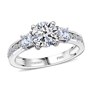 950 Platinum Luxuriant Lab Grown Diamond (E-F, VS) Ring (Size 8.5) (4.80 g) 2.00 ctw