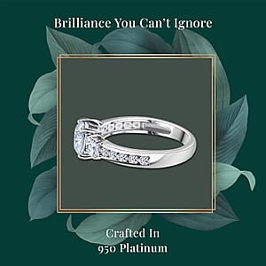 950 Platinum Luxuriant Lab Grown Diamond (E-F, VS) Ring (Size 8.5) (4.80 g) 2.00 ctw