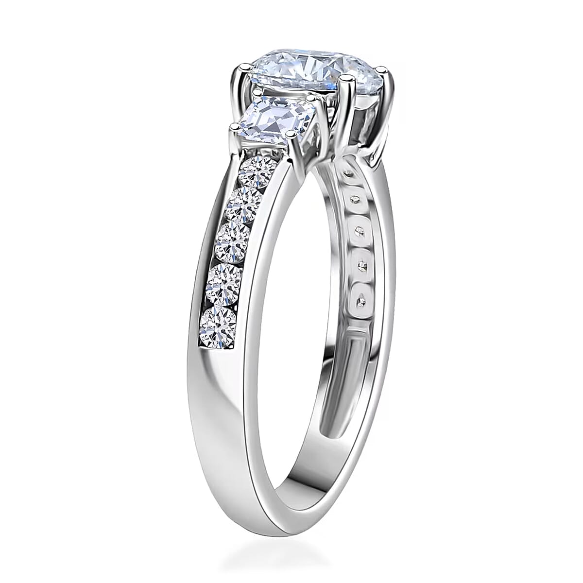 Luxuriant Lab Grown Diamond E-F VS 2.00 ctw Ring in 950 Platinum (Size 9.0) 4.80 Grams image number 8