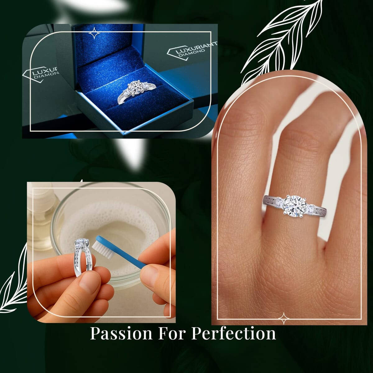 Luxuriant Lab Grown Diamond E-F VS 2.00 ctw Ring in 950 Platinum (Size 7.0) 4.80 Grams image number 6