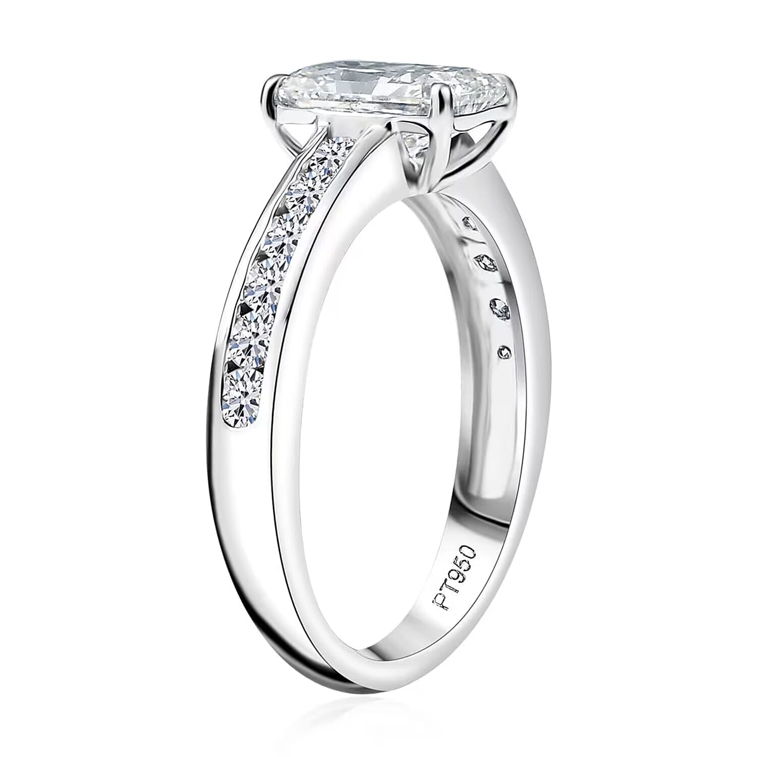 Luxuriant Lab Grown Diamond E-F VS 2.00 ctw Ring in 950 Platinum (Size 10.0) 5.38 Grams
