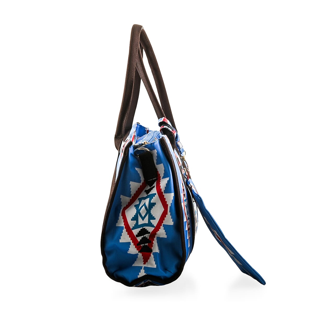 Light Blue Charming Bohemian Pattern Set of Tote Bag and Wrist Bag image number 2