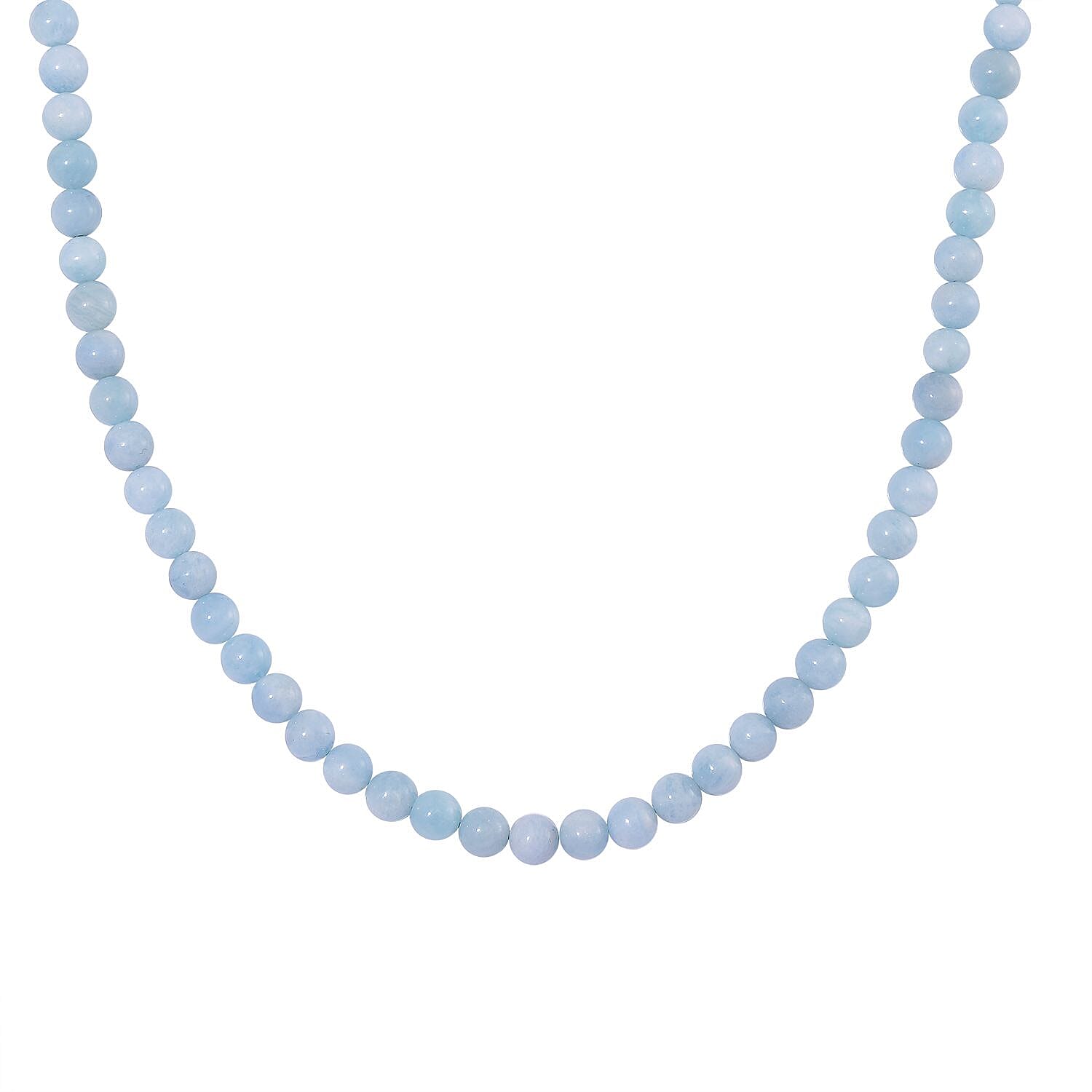 Aquamarine and Beads & Pearl 145.00 ctw Necklace in Sterling Silver