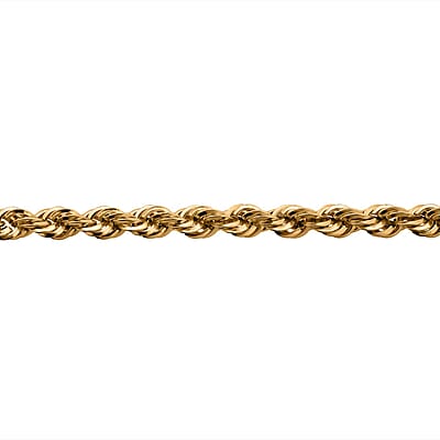 18K Yellow Gold 2mm Rope Chain Necklace 24 Inches 6 Grams