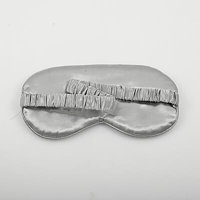 Closeout Set of 5 Grey Mulberry Silk Eye Masks (Ships in 8-10 Business Days)