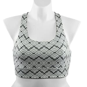 Max Studio Performance Black Aztec Leo Reversible Sports Bra - XS
