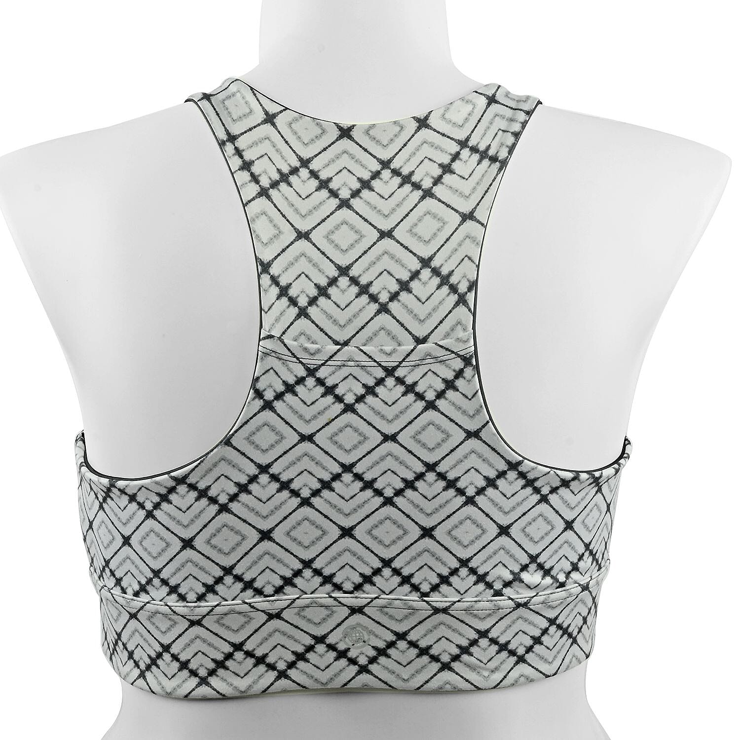 Max Studio Performance Black Aztec Leo Reversible Sports Bra - S