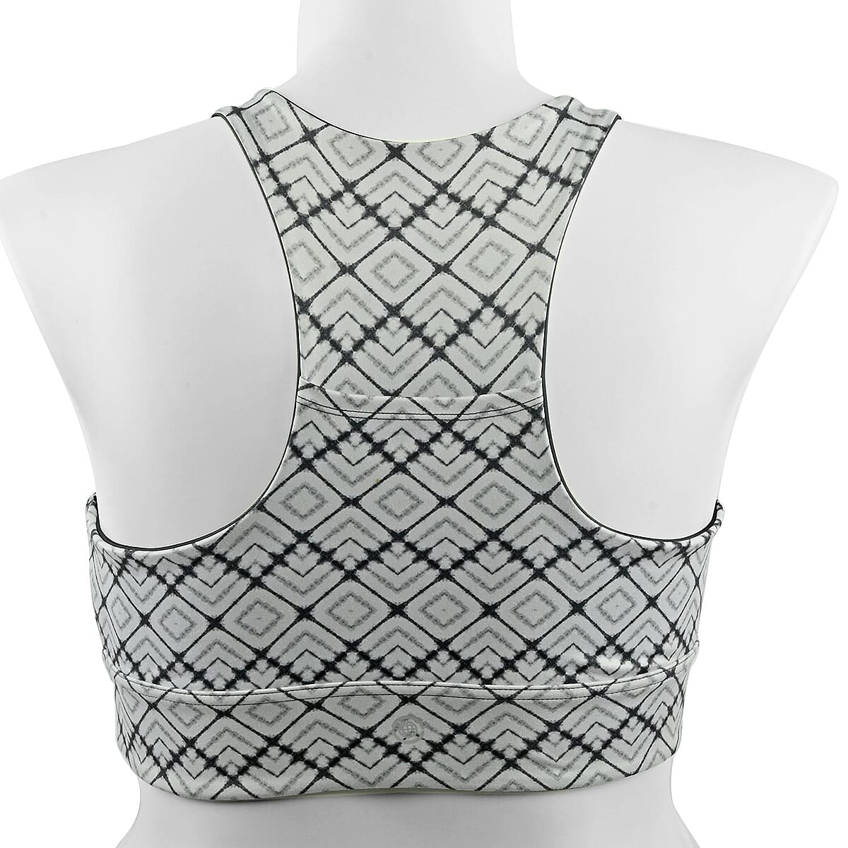 Max Studio Performance Black Aztec Leo Reversible Sports Bra - S image number 1
