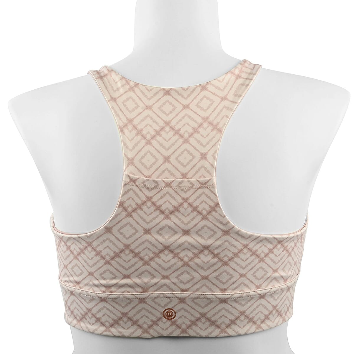 Max Studio Performance Mauve Aztec Leo Reversible Sports Bra - M image number 1