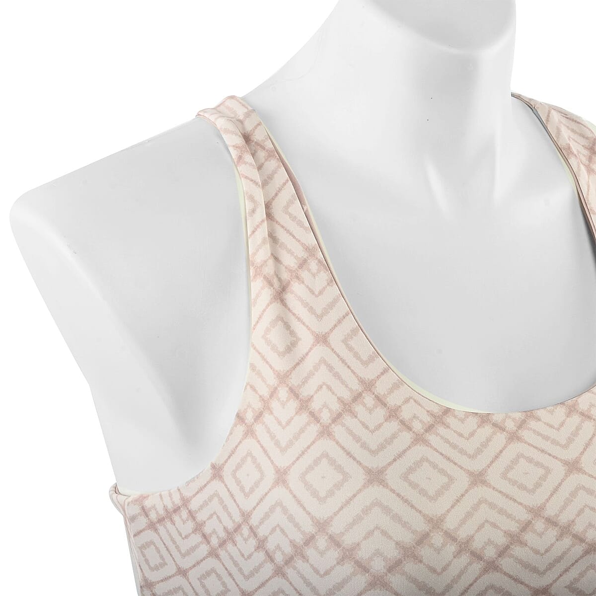 Max Studio Performance Mauve Aztec Leo Reversible Sports Bra - M image number 3
