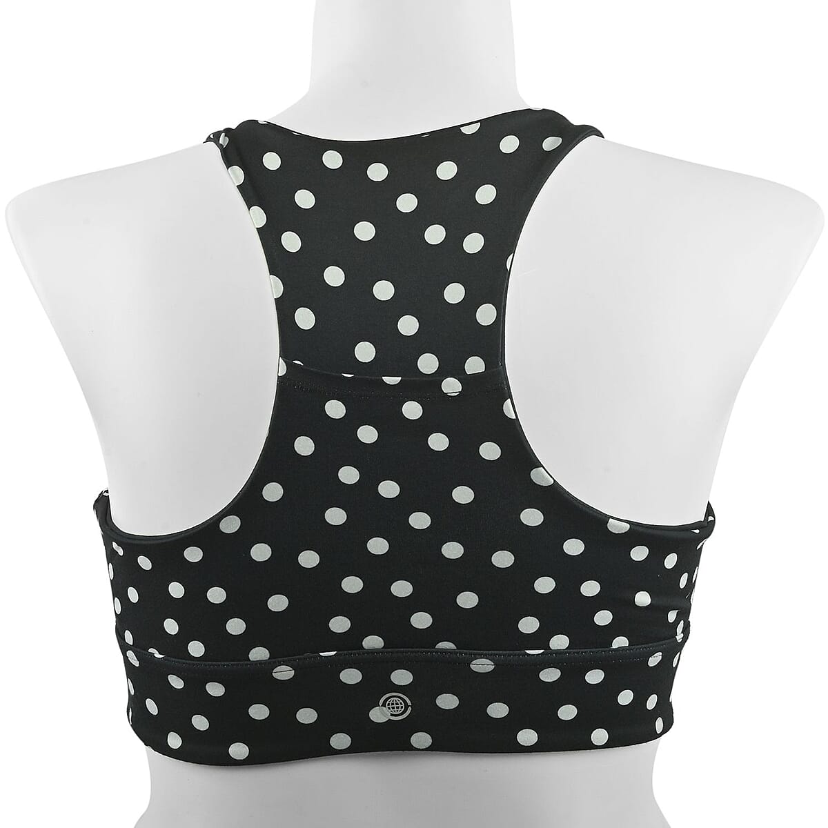 Max Studio Performance Polka Dot Leo Reversible Sports Bra - L image number 1