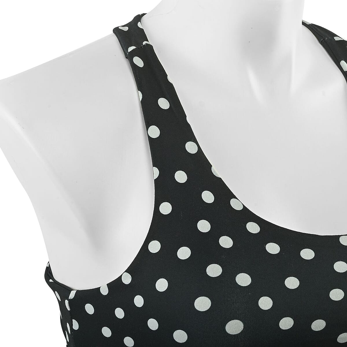 Max Studio Performance Polka Dot Leo Reversible Sports Bra - M image number 3