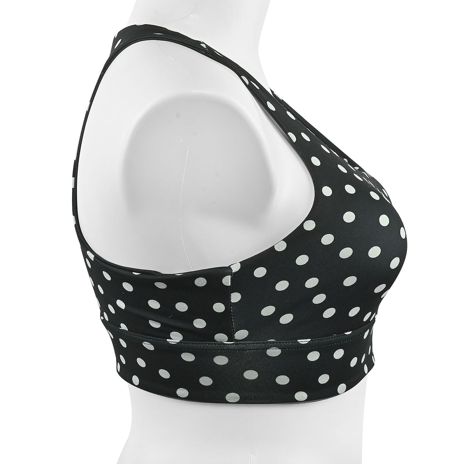 Max Studio Performance Polka Dot Leo Reversible Sports Bra - S