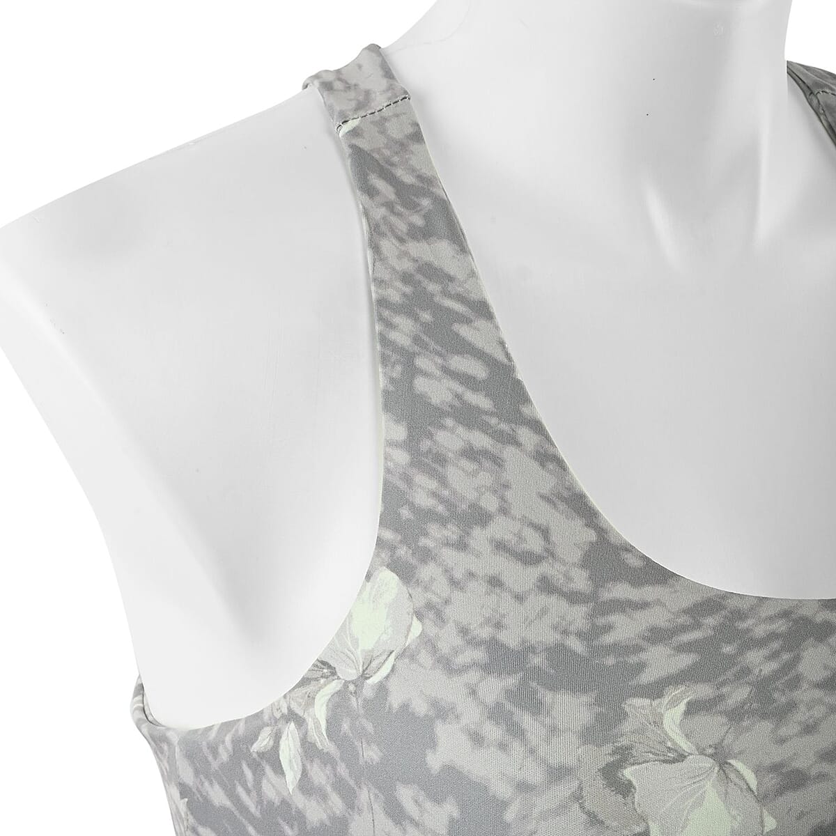Max Studio Performance Beige Floral Leo Reversible Sports Bra - M image number 3