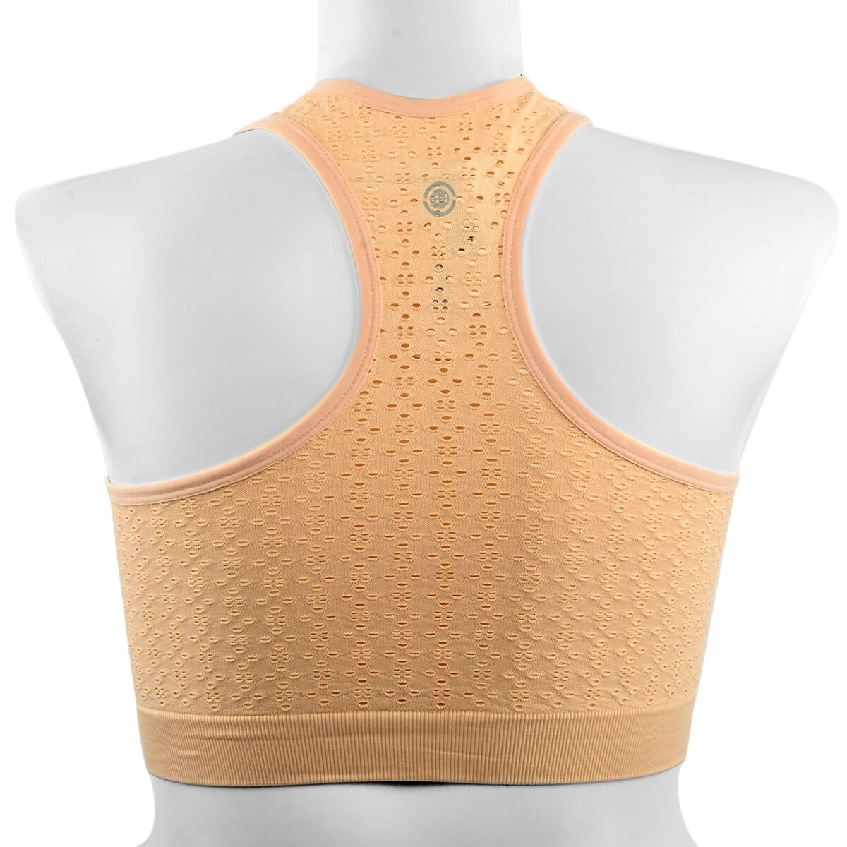 Max Studio Performance Peach Camelia Sports Bra - LXL image number 1