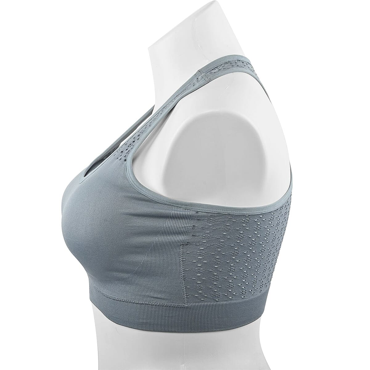 Max Studio Performance Charcoal Camelia Sports Bra - M image number 2