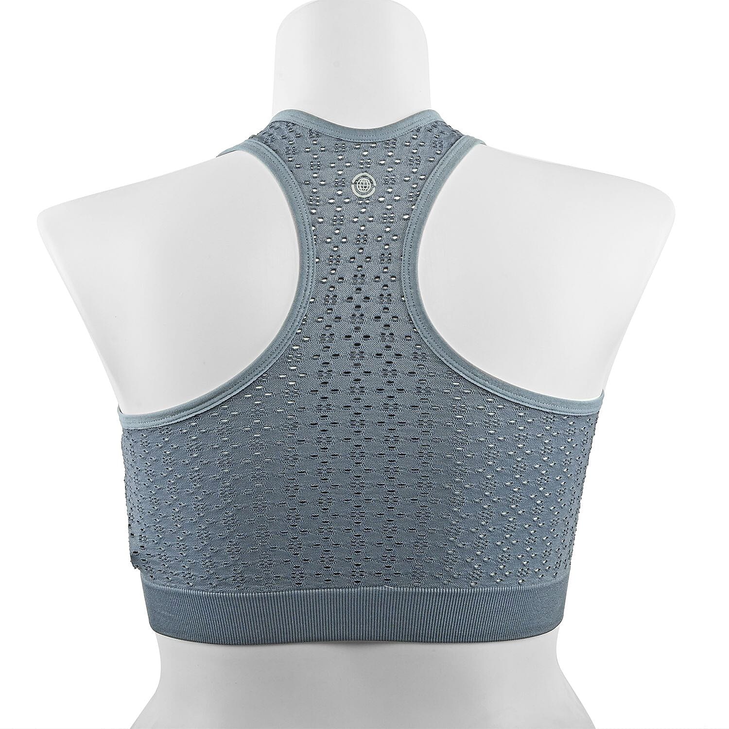 Max Studio Performance Charcoal Camelia Sports Bra - S