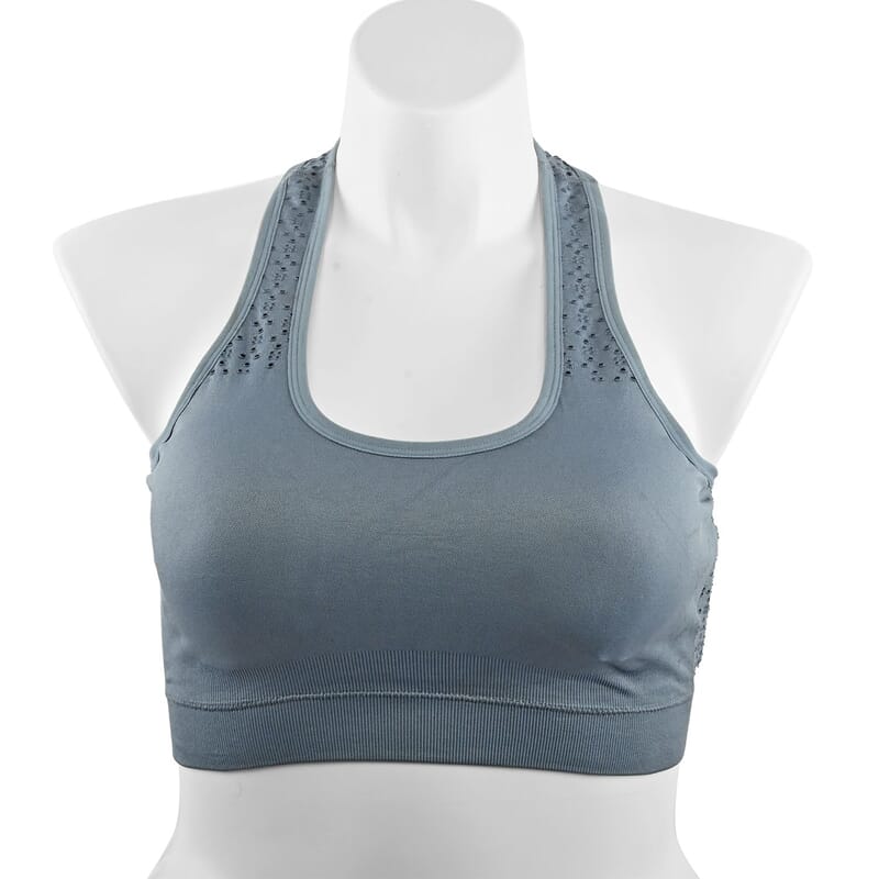 Max Studio Performance Charcoal Camelia Sports Bra - XS/S