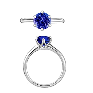 Rhapsody AAAA Tanzanite Solitaire Ring in 950 Platinum (Size 10.0) 1.45 ctw (Del. in 10-12 Days)
