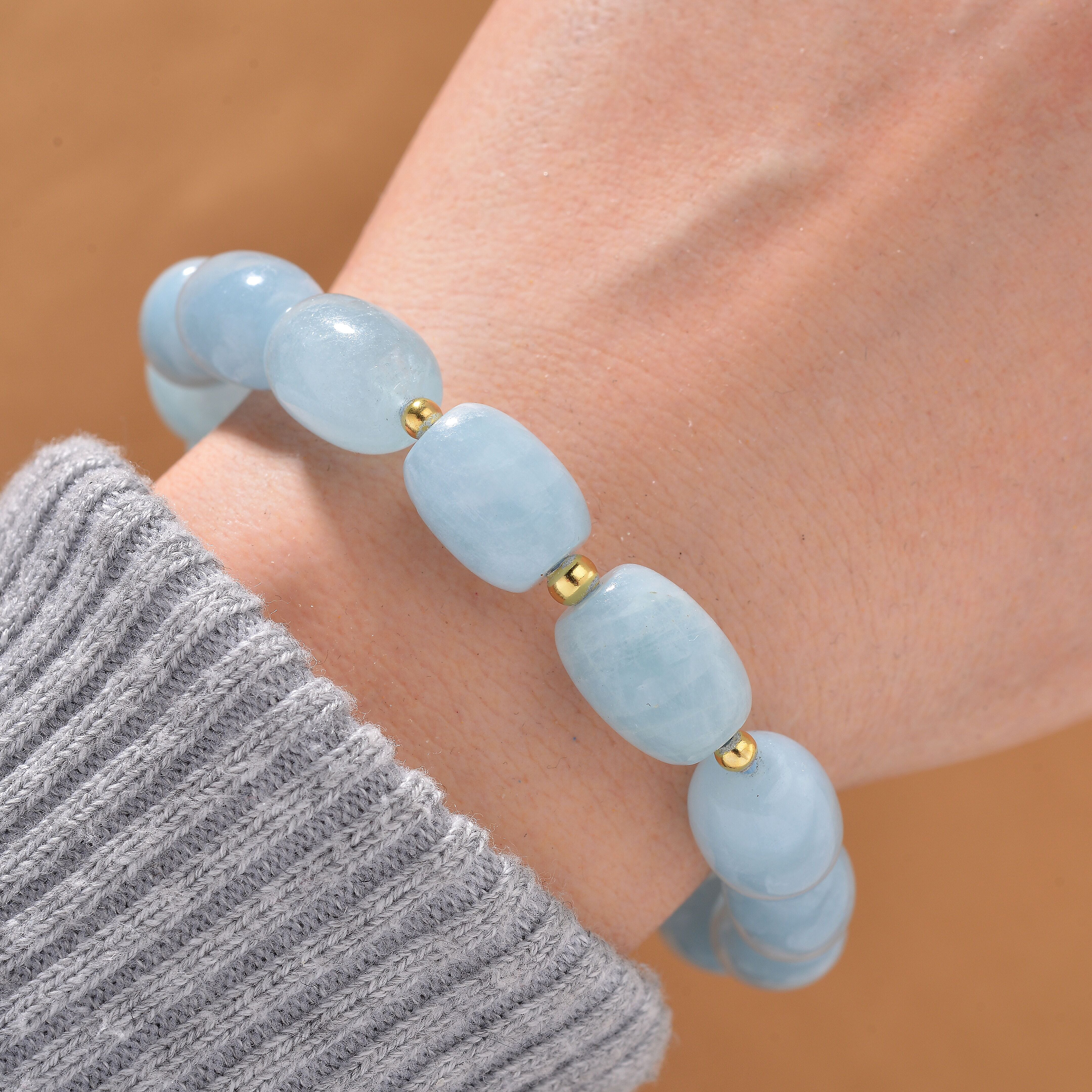 Aquamarine 165.00 ctw Bracelet in Sterling Silver