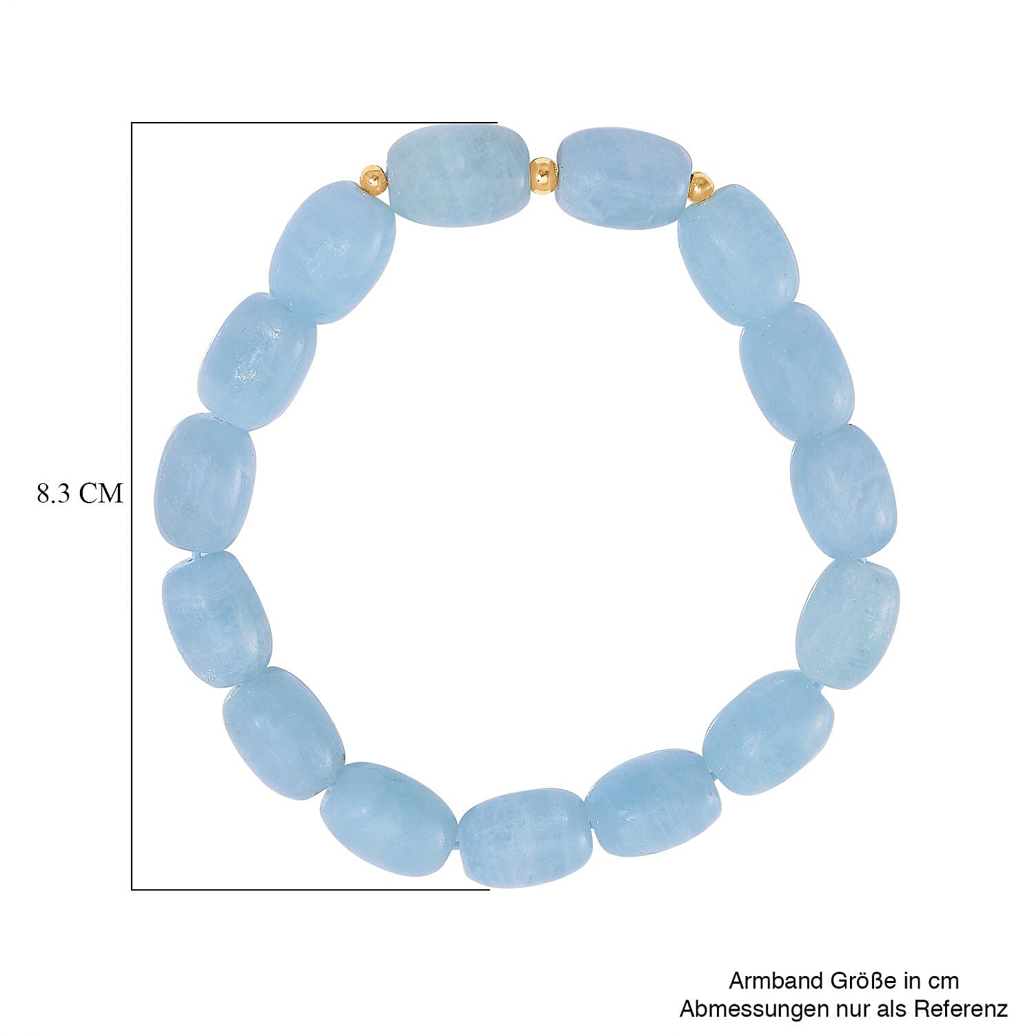 Aquamarine 165.00 ctw Bracelet in Sterling Silver