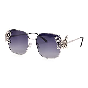 UV400 Polarized Sunglasses with Storage Bag - Grey