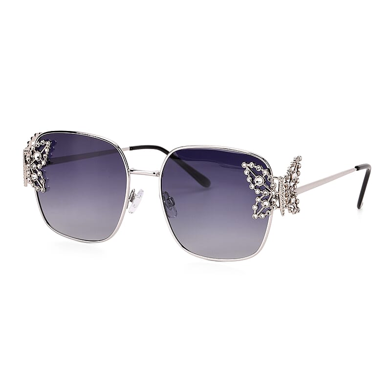 UV400 Polarized Sunglasses with Storage Bag - Grey