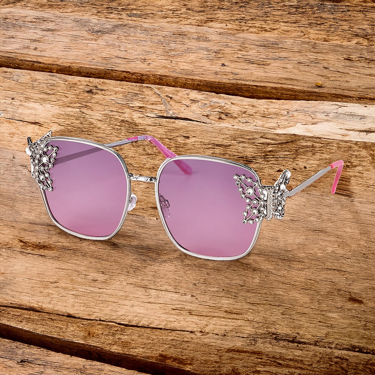 UV400 Polarized Sunglasses with Storage Bag - Light Pink image number 1