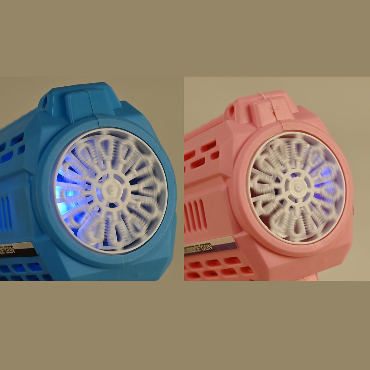 Pink and Blue 2-Piece Set Bubble Gun with Light image number 1