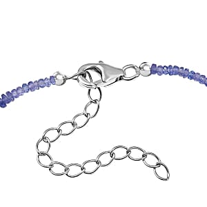 Tanzanite 18.00 ctw Bracelet in Rhodium Over Sterling Silver (7.50 In)