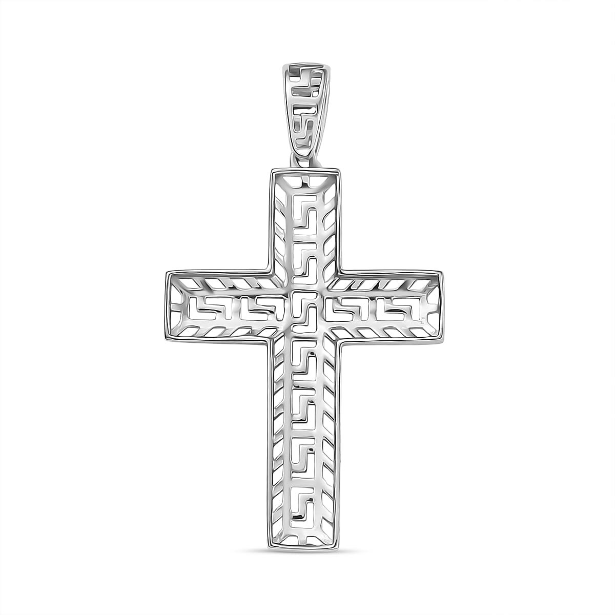 Cross Pendant without Chain in 950 Platinum