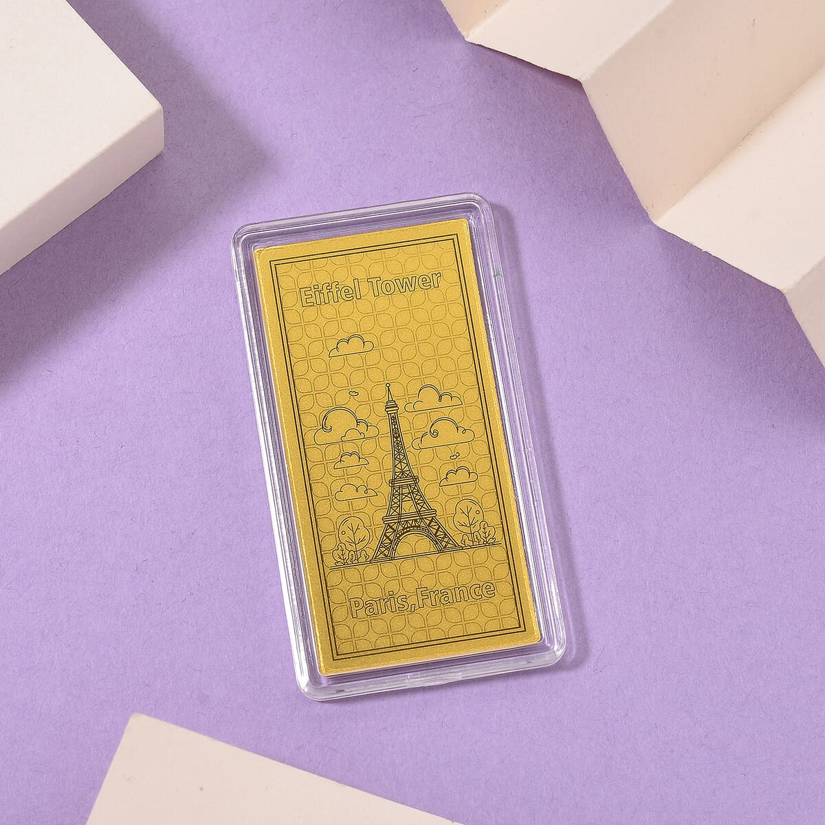 24K Golden Eiffel Tower Bar (0.10 g) image number 1