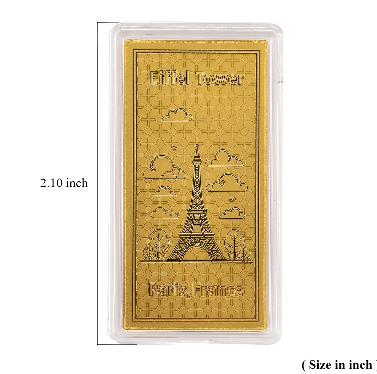 24K Golden Eiffel Tower Bar (0.10 g) image number 4