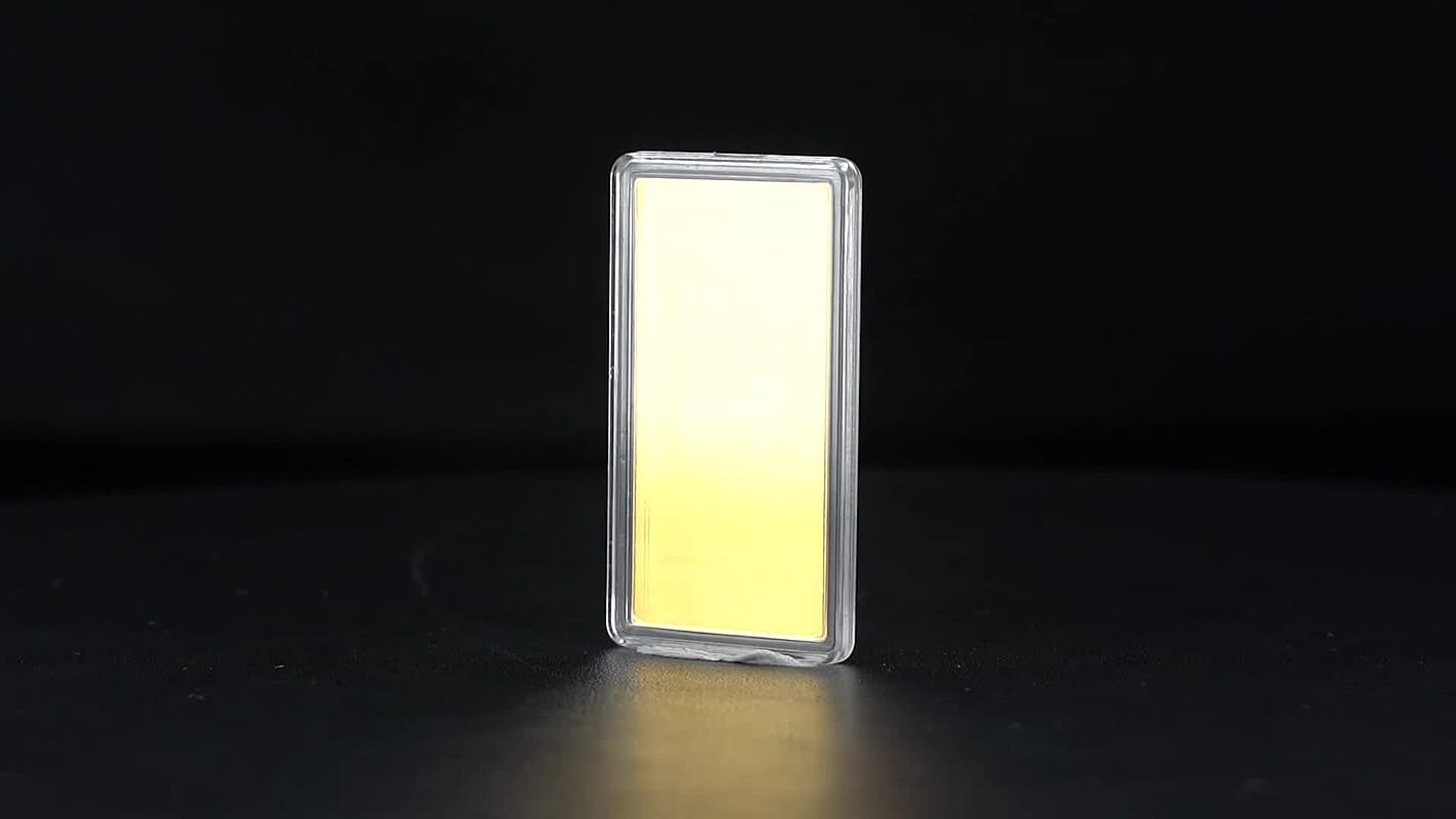 24K Golden London Tower Bridge Emboss Sheet 55x30mm 100mg