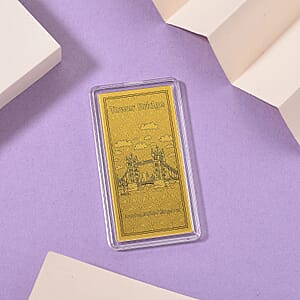 Doorbuster 24K Golden London Tower Bridge Emboss Sheet 55x30mm 100mg