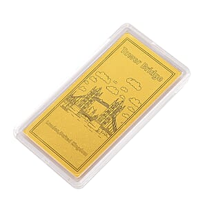 Doorbuster 24K Golden London Tower Bridge Emboss Sheet 55x30mm 100mg
