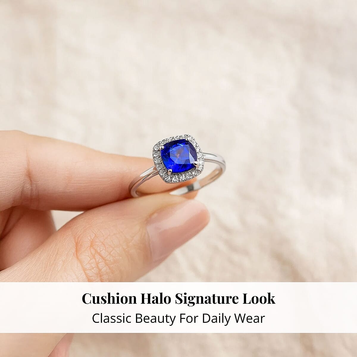 Certified & Appraised Rhapsody AAAA Tanzanite and E-F VS Diamond 3.21 ctw Halo Ring in 950 Platinum (Size 5.0) 5.10 Grams image number 4