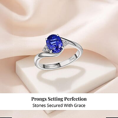 Certified & Appraised Rhapsody AAAA Tanzanite and E-F VS Diamond 2.80 ctw Ring in 950 Platinum (Size 10.0) 6.25 Grams
