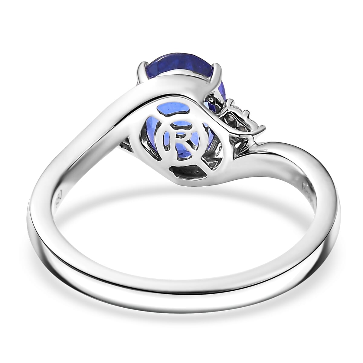 Certified & Appraised Rhapsody 950 Platinum AAAA Tanzanite, Diamond (E-F, VS) Ring (6.25 g) (Del. in 10-15 Days) 2.80 ctw image number 4