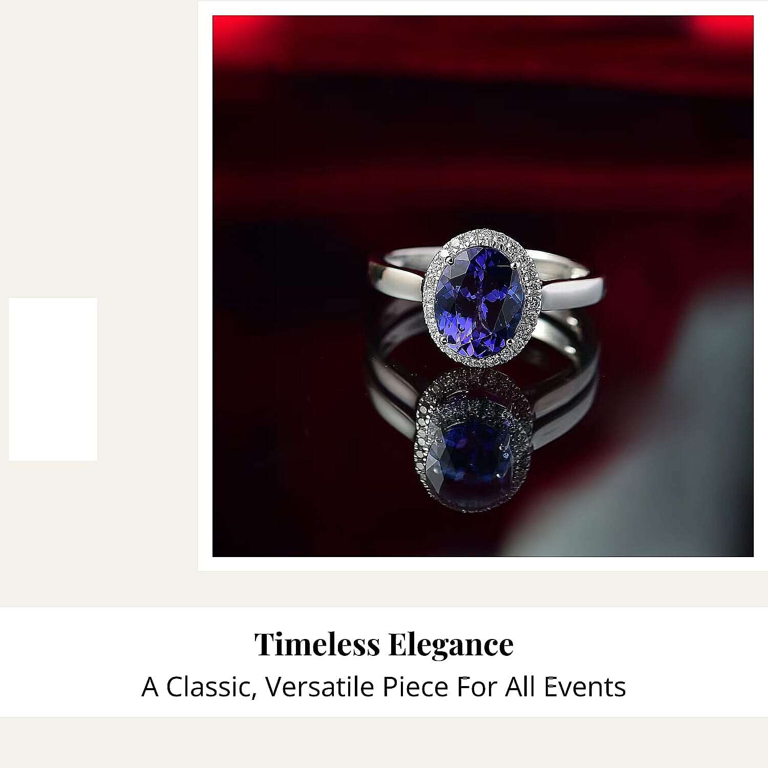 Certified & Appraised Rhapsody 950 Platinum AAAA Tanzanite, Diamond (E-F, VS) (0.26 cts) Ring (Size 5.0) (5.72 g) 3.21 ctw