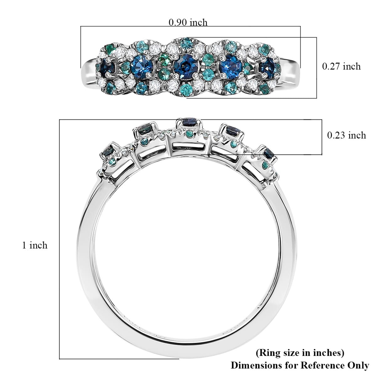Certified & Appraised Rhapsody 950 Platinum AAAA Narsipatnam Alexandrite, Paraiba Tourmaline and Diamond (E-F, VS2) Ring (Size 10.0) (Del. in 10-12 Days) 0.65 ctw image number 5