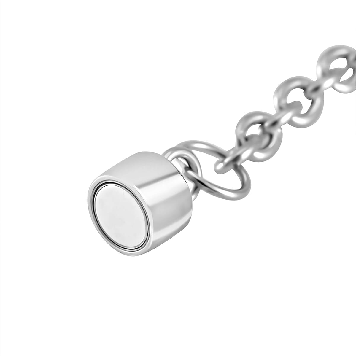 Stainless Steel Magnetic Lock with 7MM Spring Ring Lock and 1.5 Inch 0.6mm Cross Chain image number 3